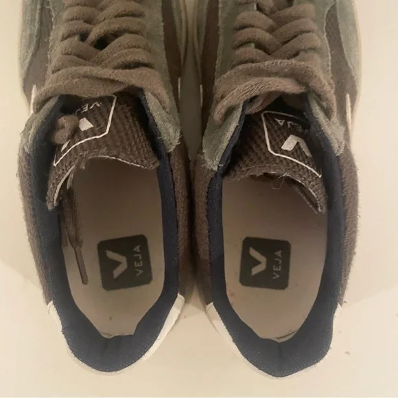 Veja Brown and White Sneakers - Picture 7 of 9